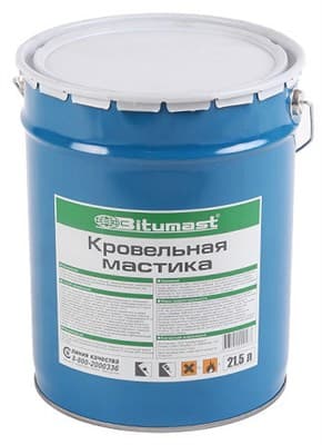 Мастика битумная кровельная 21,5л (мет.19кг) - фото 13031