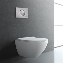 Кнопка BERGES для инсталляции NOVUM R2, матовый хром 40022 - фото 131014