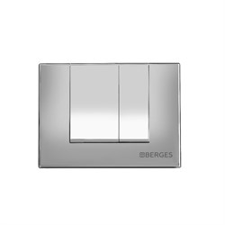 Кнопка BERGES для инсталляции NOVUM S2, матовый хром 040042 - фото 131016
