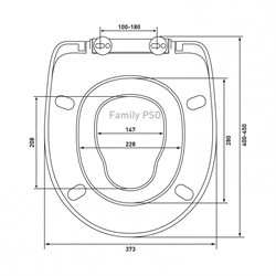 Сиденье BERGES для унитаза Family PSO полипропилен, микролифт, быстросъём, пропилен 025903 - фото 131071