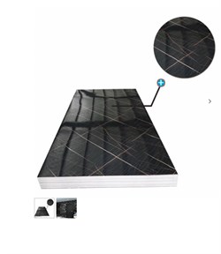 Панель ПВХ стеновая ASNAD Гибкий мрамор 1200*2800*3,0м UV01 - фото 131179