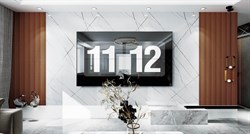 Панель ПВХ стеновая ASNAD Гибкий мрамор 1200*2800*3,0м UV14 - фото 131199