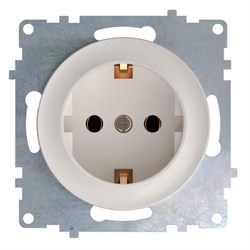 Розетка ONEKEYELECTRO Florence с заземлением, винтовые контакты, бежевый 1E10201301 - фото 131553