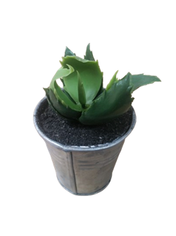 Растение искусственное в горшке 6х6х10см, в ассортименте 317002650 - фото 131657