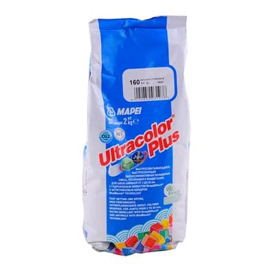 Затирка для швов MAPEI ULTRACOLOR PLUS 160  (2кг) 6016002 - фото 13169