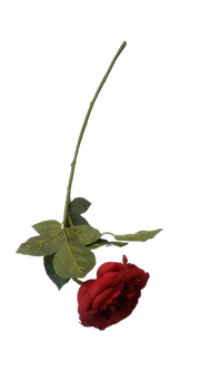 Ветвь искусственная РОЗА 63см, ассортимент 318800220 - фото 131858