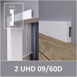 Молдинг СОЛИД настенно-потолочный, ударопрочный UHD09/60D, белый, L2,м/TM Unica/12 - фото 131975