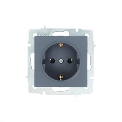 Розетка LEZARD VESNA с/з бакалит графит (механизм) 742-3488-122B - фото 132025