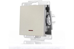 Выключатель LEZARD VESNA с подсветкой титан (механизм) 742-3788-111 - фото 132029