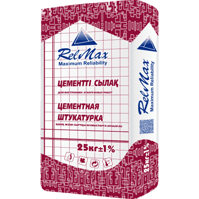 Штукатурка RELMAX цементная (ШВ) 25 кг - фото 13252