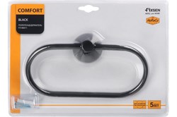 Полотенцедержатель FIXSEN COMFORT BLACK кольцо FX-86011 - фото 132570
