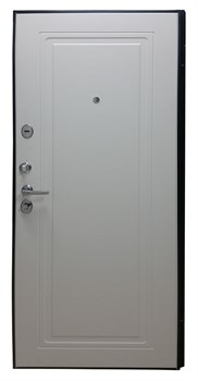 Блок дверной стальной ДС 60, МДФ/МДФ1, графит (№188)/белый ясень (№270), левый 870*2050 - фото 132998