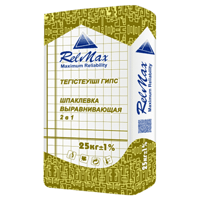 Шпатлевка RELMAX выравнивающая 2 в 1 25 кг. - фото 13305