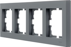 Рамка LEZARD VESNA 4-ая горизантальная графит 742-3400-149 - фото 134209