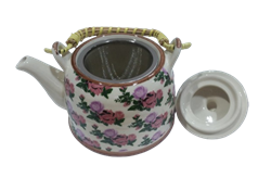 Чайник заварочный ОЛИМПИК фарфор, с нержавеющим ситом для заварки L16,5*H9/16см, ассор.рисунков 7618 - фото 134891