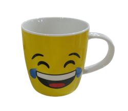 Кружка 8,6*9см фарфор, Смайлик 232485 - фото 134921