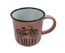 Кружка 7,8*7,3см каменная керамика, ассортимент рисунков 232211 - фото 134928