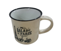 Кружка 7,8*7,3см каменная керамика, ассортимент рисунков 232211 - фото 134930