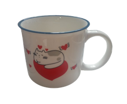 Кружка 8,6*8,4см фарфор, микс дизайн Кошки 232227 - фото 134977