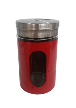 Солонка/перечница стекло крышка нержавейка дизайн Овал D4,8*8,2см 161531 - фото 134986