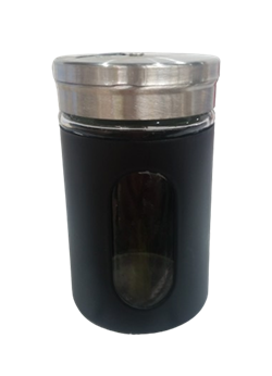 Солонка/перечница стекло крышка нержавейка дизайн Овал D4,8*8,2см 161531 - фото 134987