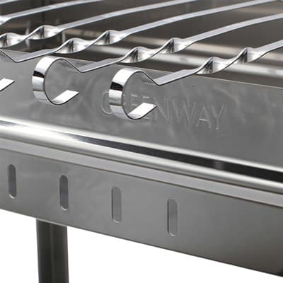 Мангал GREEN WAY нерж+6 шампуров+чехол-сумка+веер 0016МВ-ZDBA - фото 13531