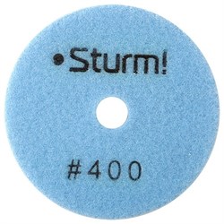 Круг алмазный STURM гибкий, шлифовальный 100мм, P400, мокрое шлифование 1шт 9012-W100-400 - фото 135909