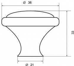 Ручка мебельная PALLADIUM Stampa Knob GF 115583 - фото 135940