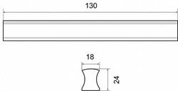 Ручка мебельная PALLADIUM Geoco 96 мм WOOD 115578 - фото 135948