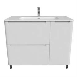 Тумба IDDIS Edifice 100 напольная, для ванной комнаты, с умывальником, белая EDI10WFi95K - фото 136641