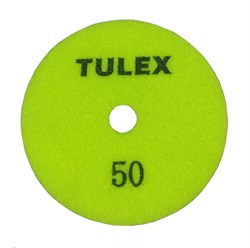 Круг TULEX алмазный гибкий шлифовальный, на велкро основе, сухое шлифование 100мм, P50 851011-50 - фото 136982