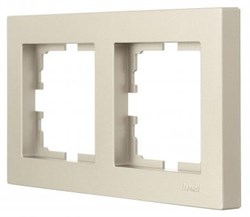 Рамка LEZARD VESNA 2-ая горизонтальная, титан 742-3700-147 - фото 137204