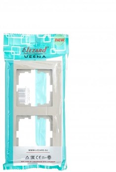 Рамка LEZARD VESNA 2-ая горизонтальная, титан 742-3700-147 - фото 137205