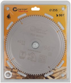 Диск пильный CUTOP Profi Plus по дереву 96 зуба 255мм 75-25596Т - фото 137743