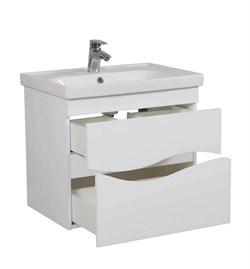 Тумба для ванной комнаты АЛЬФА 65 консольная с умывальником Frame 030800-u 65 АР0002497 - фото 138291