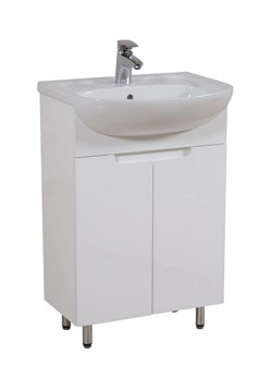 Тумба для ванной комнаты КВАДРО 55 с умывальником 2195500U Nova 55см АР0002397 - фото 138544