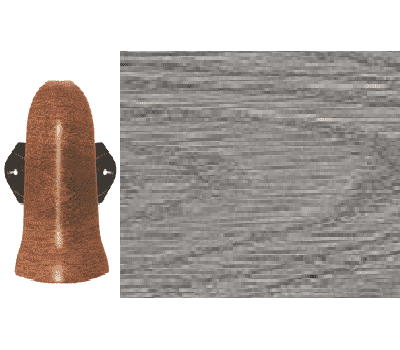 Угол наружный для плинтуса Е67 Идеал Элит 210/Дуб пепельный - фото 13857