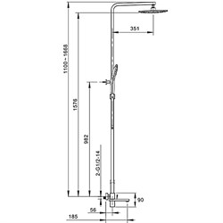 Душевая система GAPPO хром G2418 - фото 138591