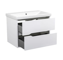 Тумба для ванной комнаты Сидней 70 с умывальником консольная белый - фото 138647