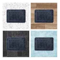 Коврик IDDIS для ванной комнаты 65*45см микрофибра, синий PSQS05Mi12 - фото 138673