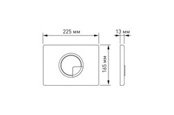Кнопка BERGES для инсталляции NOVUM R5 Soft Touch черная 040025 - фото 138766