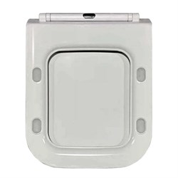 Сиденье BERGES Floe Slim дюропласт, крепление микролифт, быстросъем, металл-А 012103-А - фото 138929