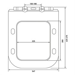 Сиденье BERGES Floe Slim дюропласт, крепление микролифт, быстросъем, металл-А 012103-А - фото 138930