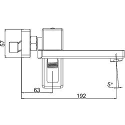 Смеситель GAPPO для ванны, оружейная сталь G3217-9 - фото 139004