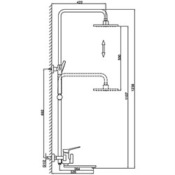 Смеситель FRAP для душа F2462-9 - фото 139079