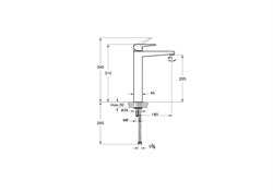 Смеситель для раковины VITRA Root Square хром A42733EXP - фото 139179