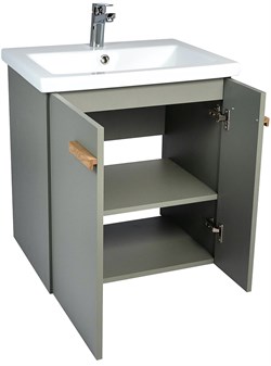 Тумба Мюнхен под умывальник COMO 70 подвесная хаки - фото 139335