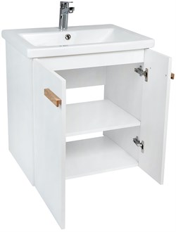 Тумба Мюнхен под умывальник COMO 80 подвесная белый - фото 139369