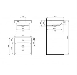 Умывальник мебельный Santek АДРИАНА 45 1WH501630 - фото 139517
