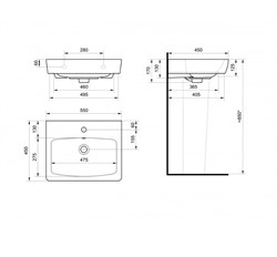 Умывальник мебельный Santek Нео 55 1WH302185 - фото 139585